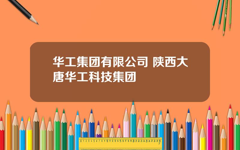 华工集团有限公司 陕西大唐华工科技集团